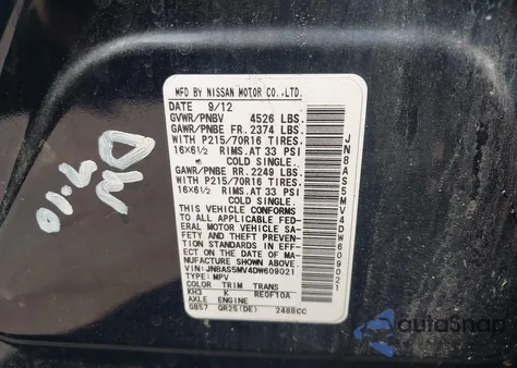 2013 Nissan Rogue S from USA, damaged, VIN JN8AS5MV4DW609021